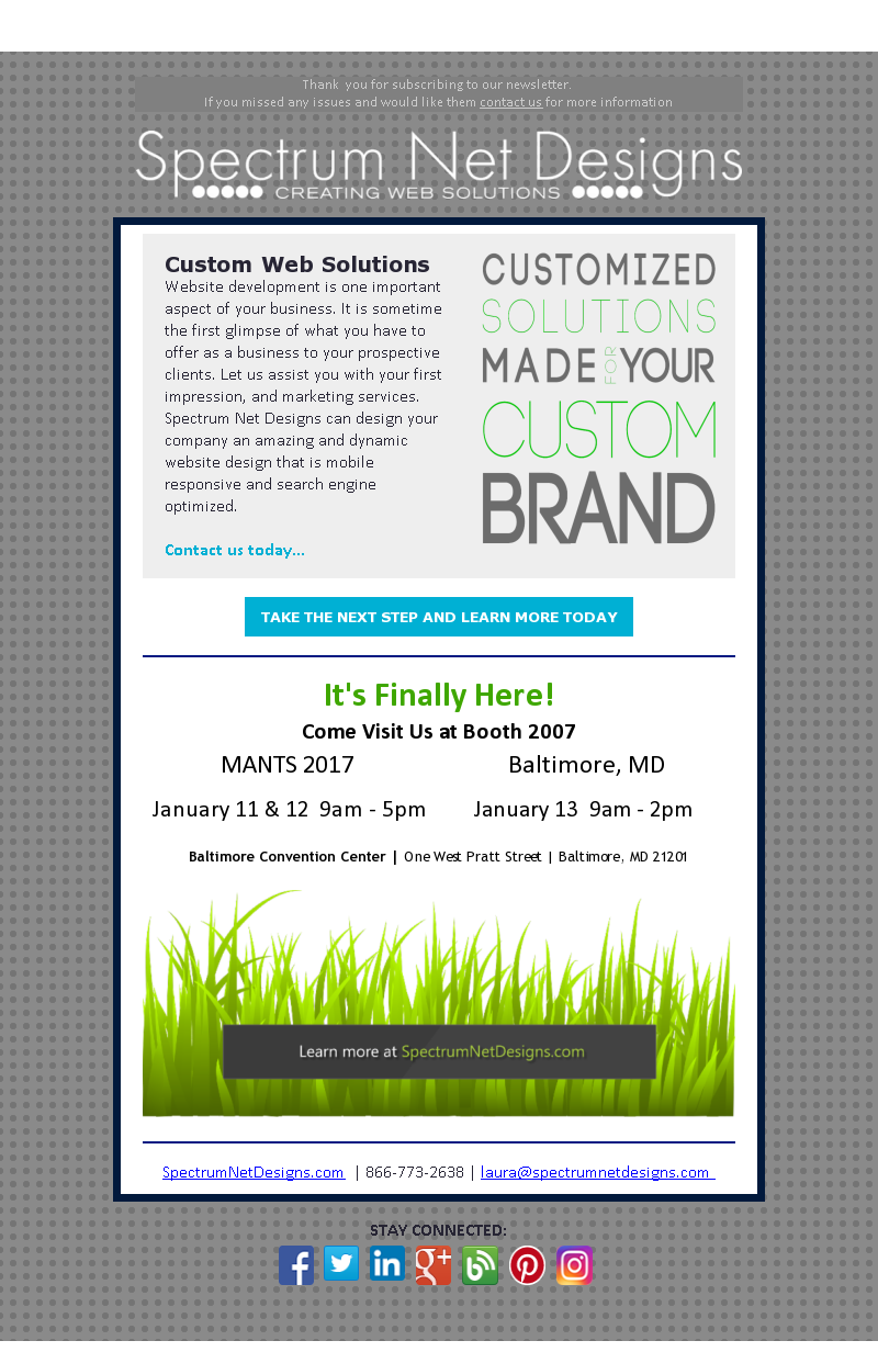 Spectrum - Mants 2017 -Solutions Customized